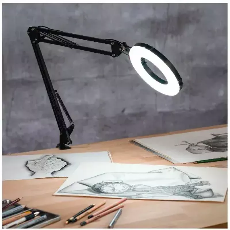 Hama 700 II luce ad anello, microfono, webcam, fotocamera, cellulare/smartphone, tablet/UMPC nero