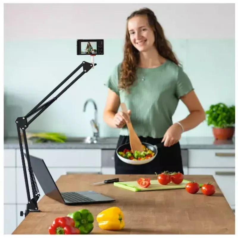 Hama 700 II luce ad anello, microfono, webcam, fotocamera, cellulare/smartphone, tablet/UMPC nero