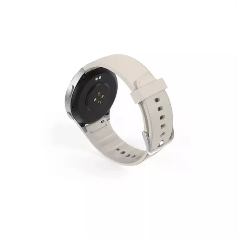 Hama 00178612 Smartwatch 8900, 3,35 cm (1,32 pollici) AMOLED, 42 mm, 466 x 466 pixel, touchscreen, GPS, argento/beige