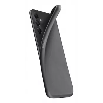 Cellularline Chroma - Galaxy A15 custodia morbida in gomma colorata, cover, Samsung, A15 5G, 16,5 cm (6,5 pollici), nero