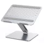 Supporto per laptop UGREEN 40291 argento alluminio, altezza max 20,1 cm, inclinazione 0–180°, piastra 280×223 mm, per laptop 17,3 pollici