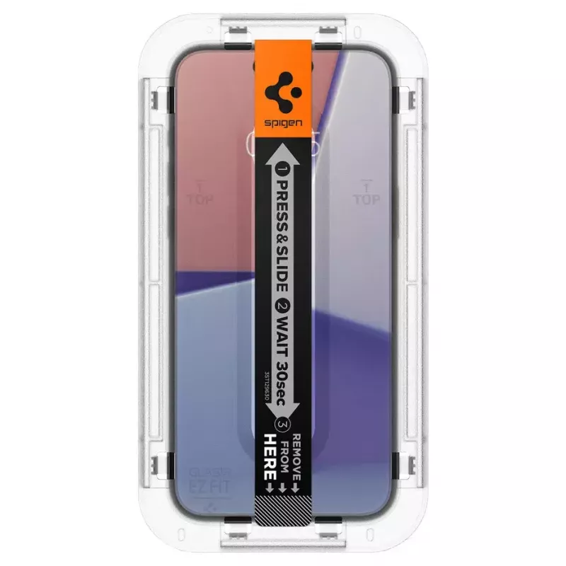 Spigen iPhone 15 Glas.tR EZ Fit protezione display in vetro temperato trasparente