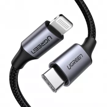 Cavo per cellulare Ugreen 60759 nero, argento 1 m USB C Lightning