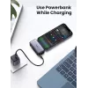 Powerbank UGREEN 35338, 5000 mAh, grigio, batteria portatile per smartphone, uscita per un dispositivo