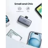 Powerbank UGREEN 35338, 5000 mAh, grigio, batteria portatile per smartphone, uscita per un dispositivo