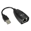 Techly IUSB-EXTENDTY5 extender USB su cavo Cat.5e/6 fino a 50 m, da USB a RJ-45, nero