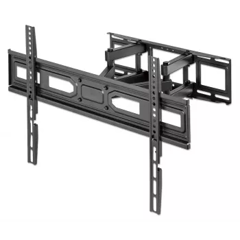 Supporto da parete per TV e monitor Manhattan Full Motion 1 schermo 37-65 nero VESA 100x100 fino a 600x400mm max 40kg