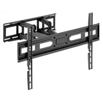 Supporto da parete per TV e monitor Manhattan Full Motion 1 schermo 37-65 nero VESA 100x100 fino a 600x400mm max 40kg