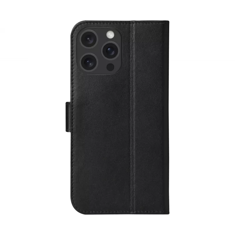 Custodia Folio dbramante1928 iPhone 16 ProMax nero 3 vani per carte
