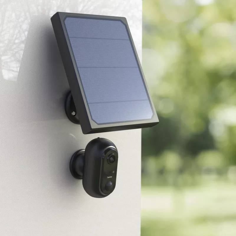 Telecamera di sorveglianza IP Hama 00176648 da esterno wireless nero 1080p