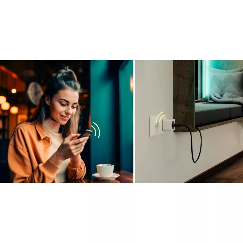 Presa smart Hama 00176654 3680 W per interni wireless Wi-Fi bianca