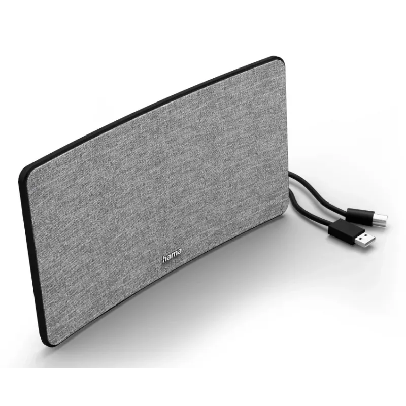 Antenna TV da interno Hama Fabric Design nero grigio USB 2 m