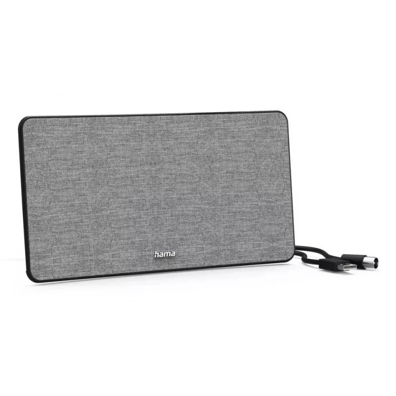 Antenna TV da interno Hama Fabric Design nero grigio USB 2 m