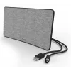 Antenna TV da interno Hama Fabric Design nero grigio USB 2 m