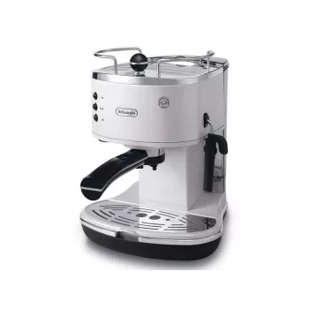 Macchina per caffè espresso De’Longhi ECO 311.W — manuale 15 bar, serbatoio acqua 1,4 L, 2 tazze, funzione mantieni caldo, apparecchio da tavolo