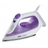Ferro da stiro Braun TexStyle 1 SI 1080 suola in ceramica 2000 W nero, viola