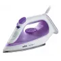 Ferro da stiro Braun TexStyle 1 SI 1080 suola in ceramica 2000 W nero, viola