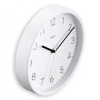 Orologio da parete HAMA Menorca, analogico, Ø 25 cm, bianco
