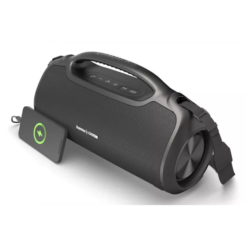 Altoparlante per feste HAMA UltiMate Pro 120 W, wireless Bluetooth, impermeabile, batteria ricaricabile integrata, ricarica USB-C