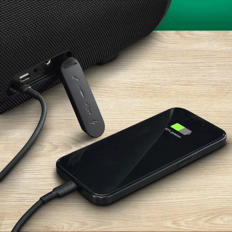 Altoparlante per feste HAMA UltiMate Pro 120 W, wireless Bluetooth, impermeabile, batteria ricaricabile integrata, ricarica USB-C