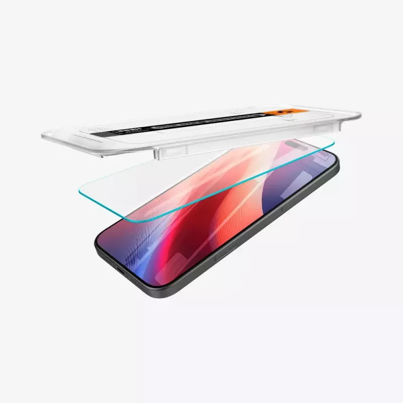 Protezione display Spigen GLAS.tR EZ Fit Apple iPhone 16 Pro vetro temperato trasparente 2 pz.