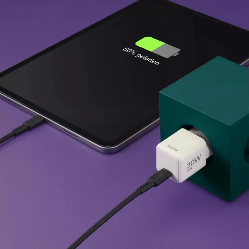 Hama 00201982 caricabatterie mobile per smartphone, tablet bianco AC ricarica rapida interno