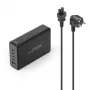 Ladestation HAMA 201977, 240W totali, 4× USB-C, 1× USB-A, nero