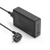 Ladestation HAMA 201977, 240W totali, 4× USB-C, 1× USB-A, nero