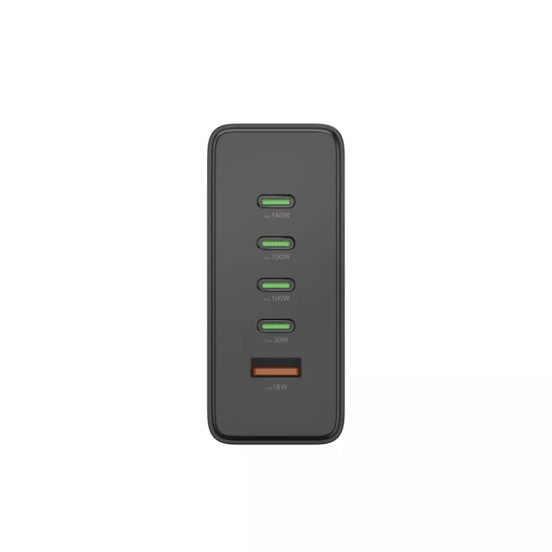Ladestation HAMA 201977, 240W totali, 4× USB-C, 1× USB-A, nero