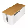 Copri ciabatta LogiLink KAB0075 coperchio in bambù bianco