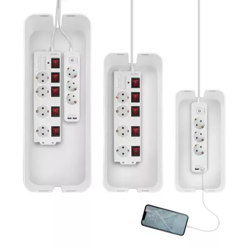 Box passacavi LogiLink KAB0078 universale bianco 3 pezzi