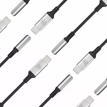 Cavo USB 3,5 mm 3MK jack 3,5 mm 1 pz. USB-C a jack 3,5 mm