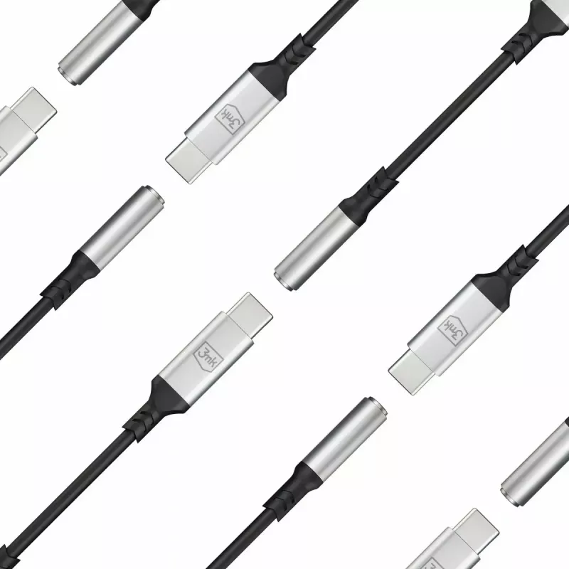 Cavo USB 3,5 mm 3MK jack 3,5 mm 1 pz. USB-C a jack 3,5 mm