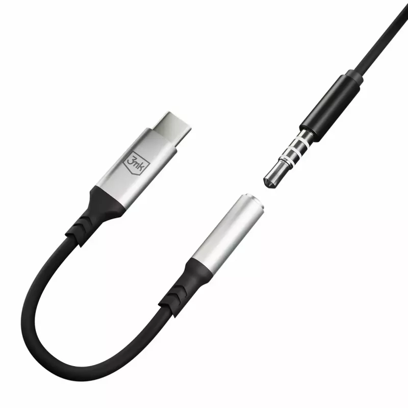 Cavo USB 3,5 mm 3MK jack 3,5 mm 1 pz. USB-C a jack 3,5 mm