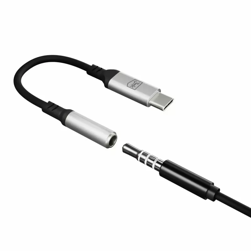 Cavo USB 3,5 mm 3MK jack 3,5 mm 1 pz. USB-C a jack 3,5 mm