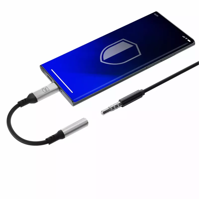 Cavo USB 3,5 mm 3MK jack 3,5 mm 1 pz. USB-C a jack 3,5 mm
