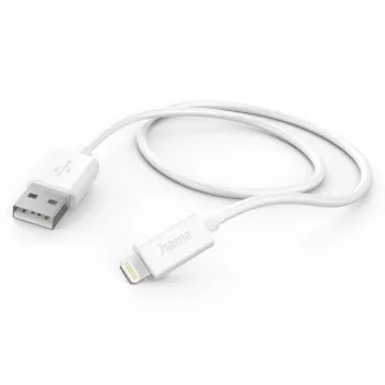 Cavo di ricarica Hama, USB-A – Lightning, 1 m, bianco