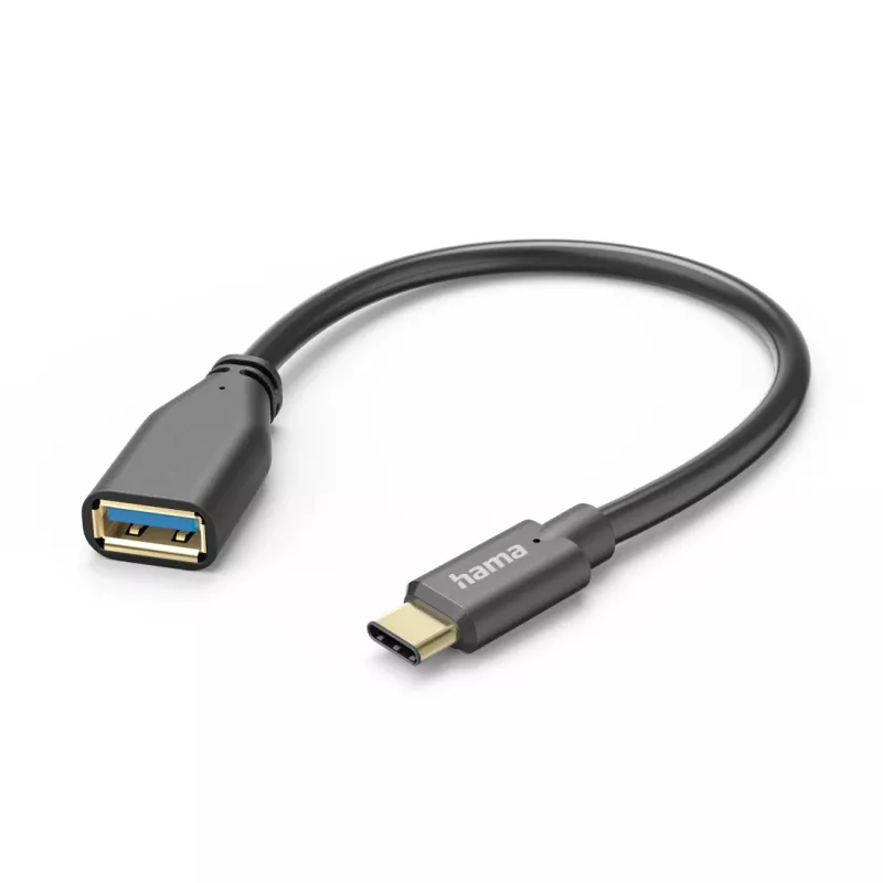 Cavo USB Hama 00201605 USB 3.2 Gen 1 (3.1 Gen 1) 0,15 m USB-C USB-A nero