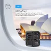 Adattatore da viaggio UNITEK P1122ABK01 universale nero Type-C G I