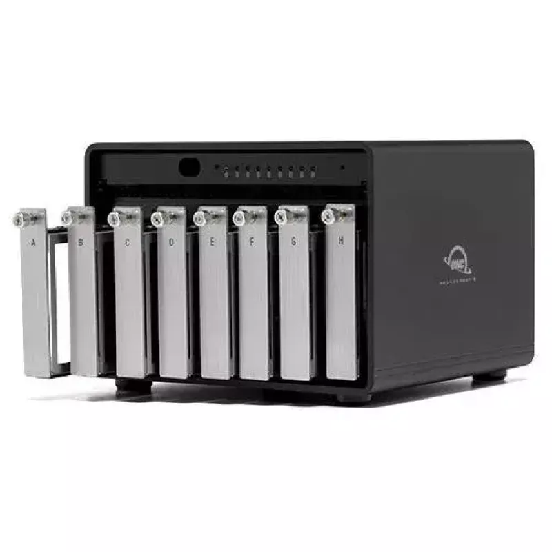 Array di dischi OWC ThunderBay 8 desktop nero 8 unità HDD SSD