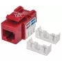 Keystone Jack Intellinet, Cat6, UTP, LSA, rosso