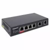 Switch Fast Ethernet Intellinet 6 porte 4 porte PoE budget di alimentazione 65W