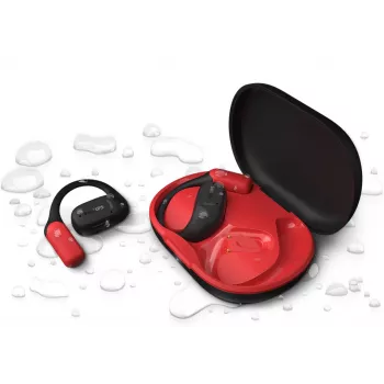 Philips Serie 6000 TAA6709BK/00 Cuffie/Auricolari True Wireless Stereo (TWS) Ear-Hook Sport Bluetooth nero, rosso