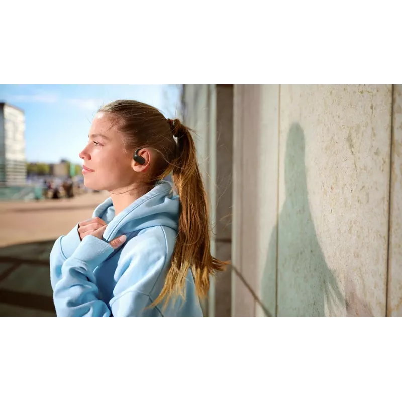 Philips Serie 6000 TAA6709BK/00 Cuffie/Auricolari True Wireless Stereo (TWS) Ear-Hook Sport Bluetooth nero, rosso