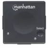 Manhattan Switch HDMI 2 porte, 1080p, collega 2 sorgenti HDMI a 1 display, commutazione automatica e manuale (tramite pulsante), nessuna alimentazione esterna necessaria, nero, tre anni di garanzia