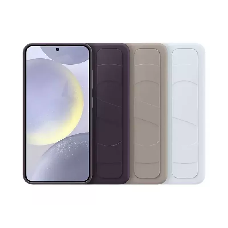 Cover Samsung Galaxy S24 azzurro supporto da tavolo monocromatico