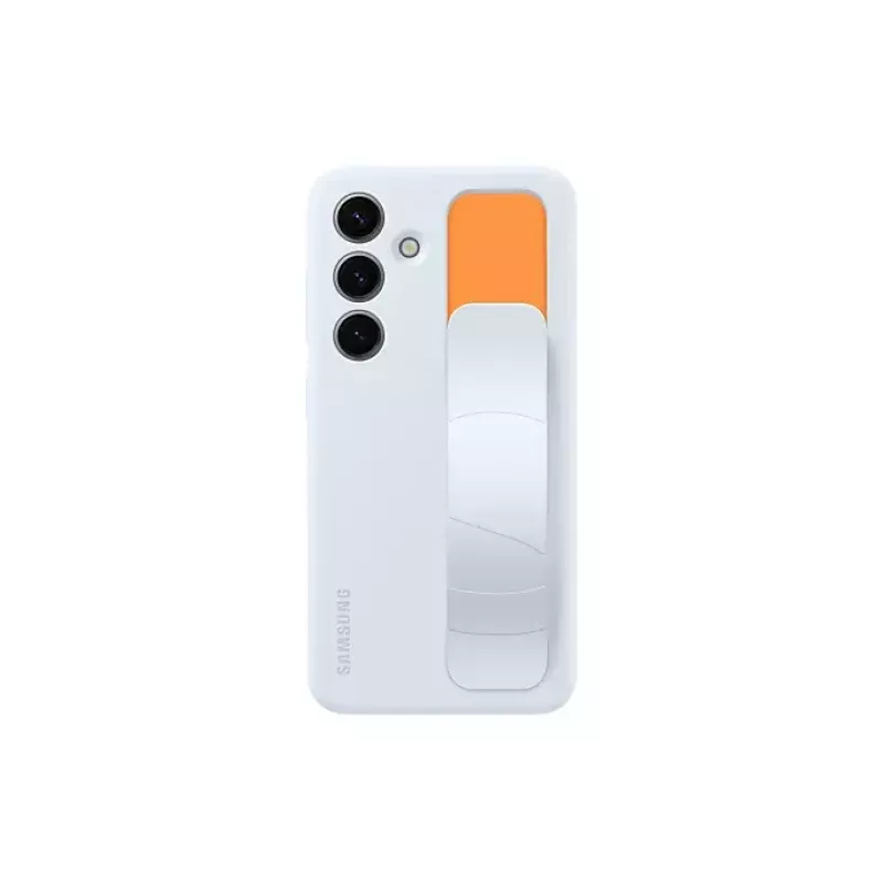 Cover Samsung Galaxy S24 azzurro supporto da tavolo monocromatico