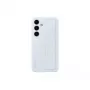 Cover Samsung Galaxy S24 azzurro supporto da tavolo monocromatico