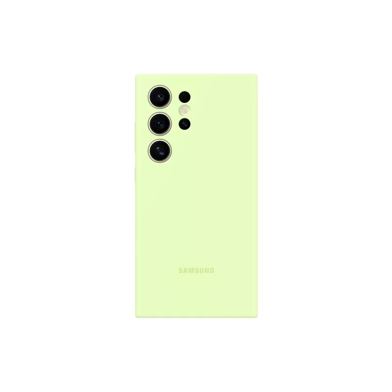 Custodia in silicone Samsung Galaxy S24 verde per cellulare 17,3 cm (6,8