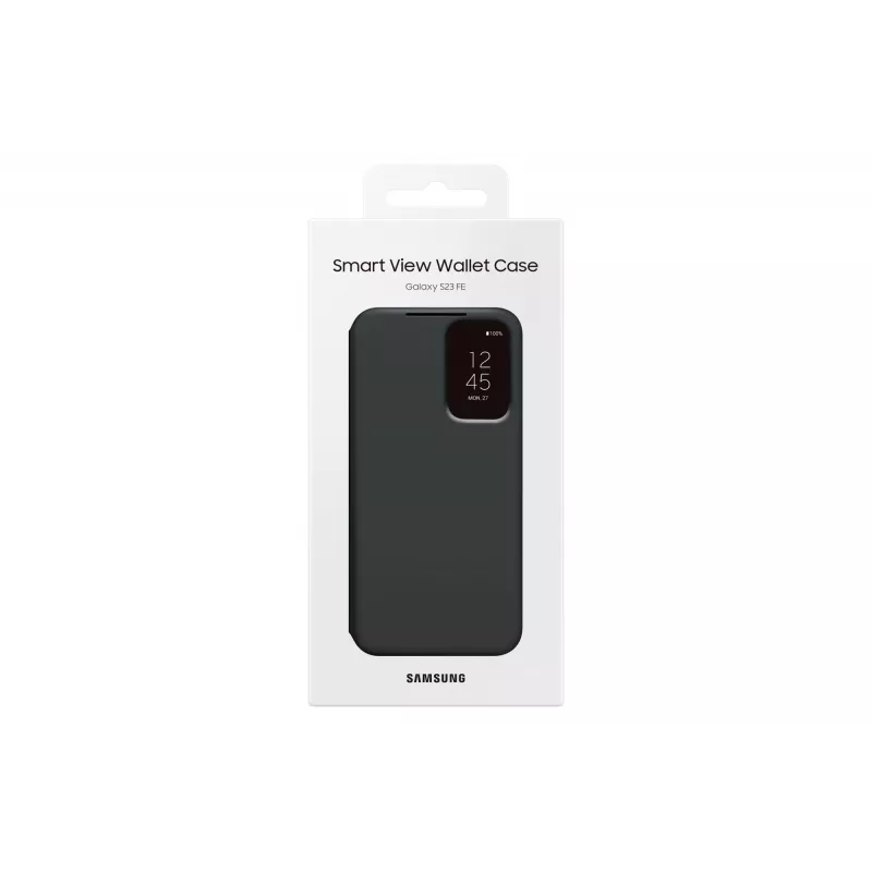Samsung EF-ZS711CBEGWW custodia Smart View Wallet Case per Galaxy S23 FE, tasca per carte, nera